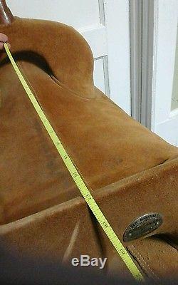 Nice 16.5 Bob Marshall treeless saddle, brown suede