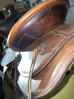 Nice 1950's Montana Saddlery Missoula, Montana Western Saddle 15 Seat BEAUTY