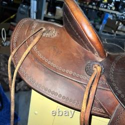 Nice 1950's Montana Saddlery Missoula, Montana Western Saddle 15 Seat BEAUTY
