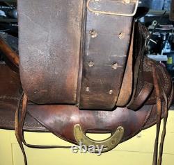 Nice 1950's Montana Saddlery Missoula, Montana Western Saddle 15 Seat BEAUTY