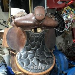 Nice 1950's Montana Saddlery Missoula, Montana Western Saddle 15 Seat BEAUTY