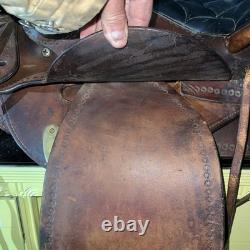 Nice 1950's Montana Saddlery Missoula, Montana Western Saddle 15 Seat BEAUTY