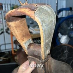 Nice 1950's Montana Saddlery Missoula, Montana Western Saddle 15 Seat BEAUTY