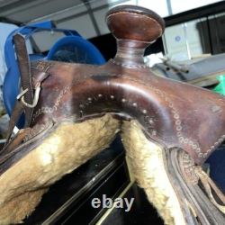 Nice 1950's Montana Saddlery Missoula, Montana Western Saddle 15 Seat BEAUTY