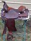 Nice Used King Tooled Leather15 Western Trail/ Pleasure Saddle Withsilver Us Made