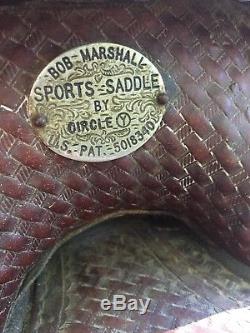 Old Bob Marshall Treeless 12 Kids Sized Barrel Racer Saddle