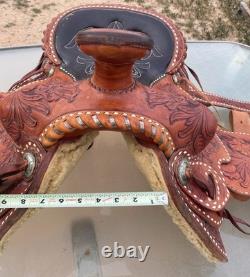 Old School Buck Stitched western saddle Maker E Bacon Globe, AZ TOP Quality