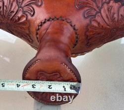 Old School Buck Stitched western saddle Maker E Bacon Globe, AZ TOP Quality