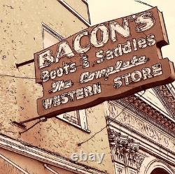 Old School Buck Stitched western saddle Maker E Bacon Globe, AZ TOP Quality