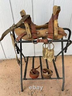 Old Vintage Pack Mule Saddle Wooden