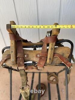 Old Vintage Pack Mule Saddle Wooden