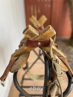 Old Vintage Pack Mule Saddle Wooden