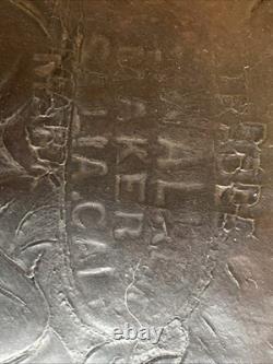 Old Visalia Stock Co. High Back Western Saddle D. E. Walker 15 1920's California