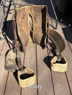 Old West Antique Half seat saddle with Stagg Rigging