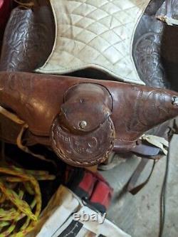 Old western saddle