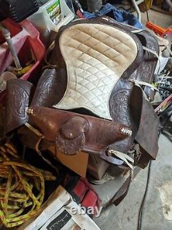Old western saddle