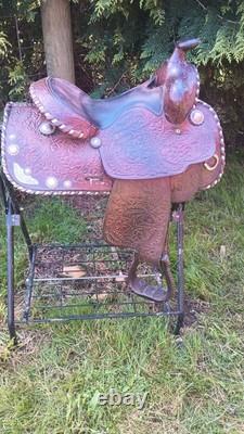 Older Tooled 13 Youth Western Saddle Quality Made