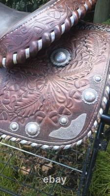 Older Tooled 13 Youth Western Saddle Quality Made