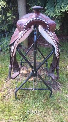 Older Tooled 13 Youth Western Saddle Quality Made
