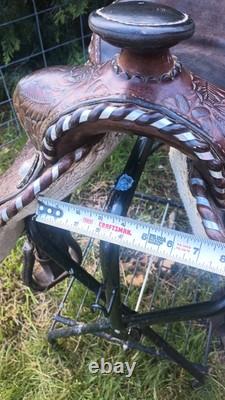 Older Tooled 13 Youth Western Saddle Quality Made