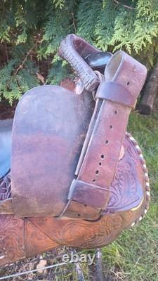 Older Tooled 13 Youth Western Saddle Quality Made