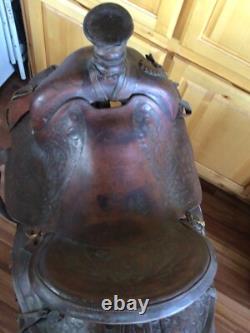 Original LEDDY 15 Hand Made Hand Crafted Western Saddle Made in Ft Worth Texas