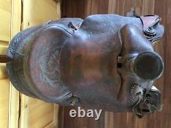 Original LEDDY 15 Hand Made Hand Crafted Western Saddle Made in Ft Worth Texas