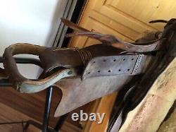 Original LEDDY 15 Hand Made Hand Crafted Western Saddle Made in Ft Worth Texas