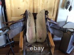 Original LEDDY 15 Hand Made Hand Crafted Western Saddle Made in Ft Worth Texas