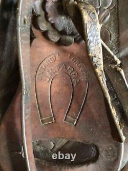 Original LEDDY 15 Hand Made Hand Crafted Western Saddle Made in Ft Worth Texas
