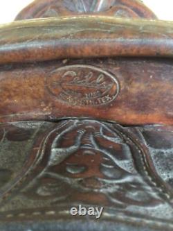 Original LEDDY 15 Hand Made Hand Crafted Western Saddle Made in Ft Worth Texas