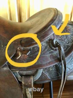 Original LEDDY 15 Hand Made Hand Crafted Western Saddle Made in Ft Worth Texas
