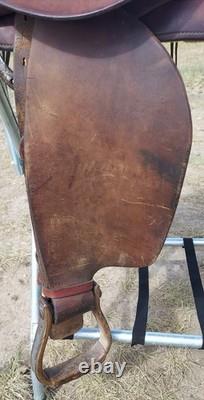 Original Montana Saddlery Missoula Mont. 1109 Western Saddle With 14½ Seat