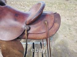 Original Montana Saddlery Missoula Mont. 1109 Western Saddle With 14½ Seat