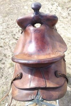Original Montana Saddlery Missoula Mont. 1109 Western Saddle With 14½ Seat