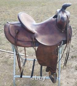 Original Montana Saddlery Missoula Mont. 1109 Western Saddle With 14½ Seat