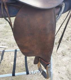 Original Montana Saddlery Missoula Mont. 1109 Western Saddle With 14½ Seat