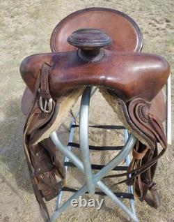 Original Montana Saddlery Missoula Mont. 1109 Western Saddle With 14½ Seat