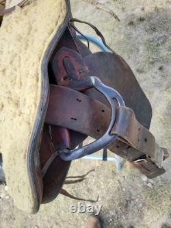 Original Montana Saddlery Missoula Mont. 1109 Western Saddle With 14½ Seat