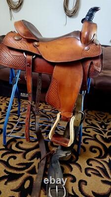 Ortho-Flex 16.5 seat Brown Western Saddle