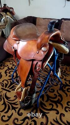 Ortho-Flex 16.5 seat Brown Western Saddle
