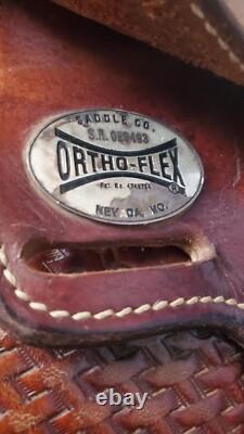 Ortho-Flex 16.5 seat Brown Western Saddle