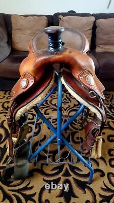 Ortho-Flex 16.5 seat Brown Western Saddle