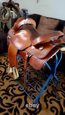 Ortho-Flex 16.5 seat Brown Western Saddle
