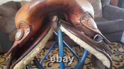 Ortho-Flex 16.5 seat Brown Western Saddle