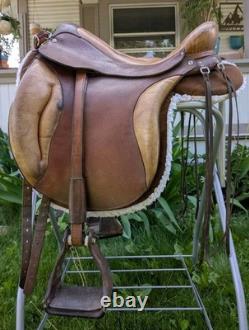 Ortho-Flex Brown Leather English Endurance Saddle 18 (16 western)