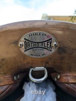 Ortho-Flex Brown Leather English Endurance Saddle 18 (16 western)
