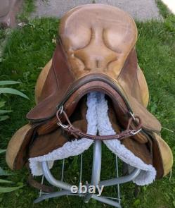 Ortho-Flex Brown Leather English Endurance Saddle 18 (16 western)
