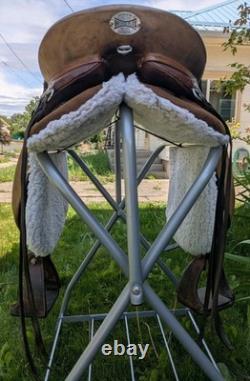 Ortho-Flex Brown Leather English Endurance Saddle 18 (16 western)