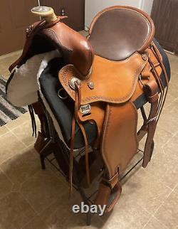 OrthoFlex The Baron Western Saddle Leather with Orig Girth Rear Cinch $2600 MRSP